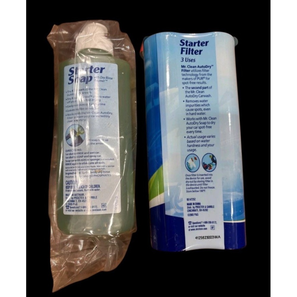 Mr Clean Auto Dry Car Wash Starter Filter & Soap - Picture 2 of 2
